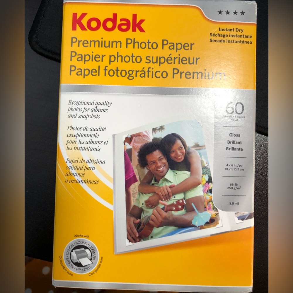 Kodak photo paper 60 sheets